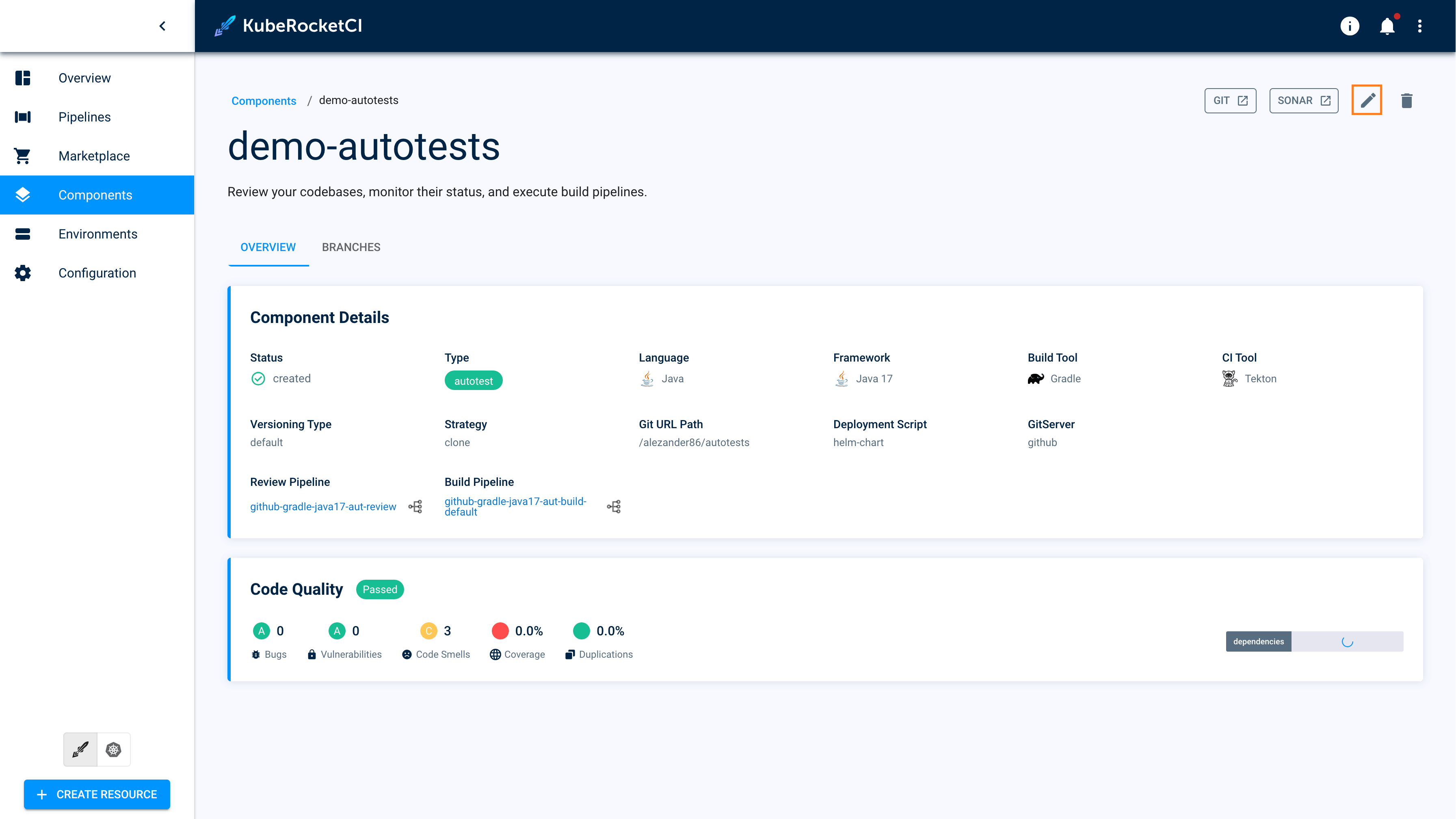 Edit autotest when viewing the autotest data