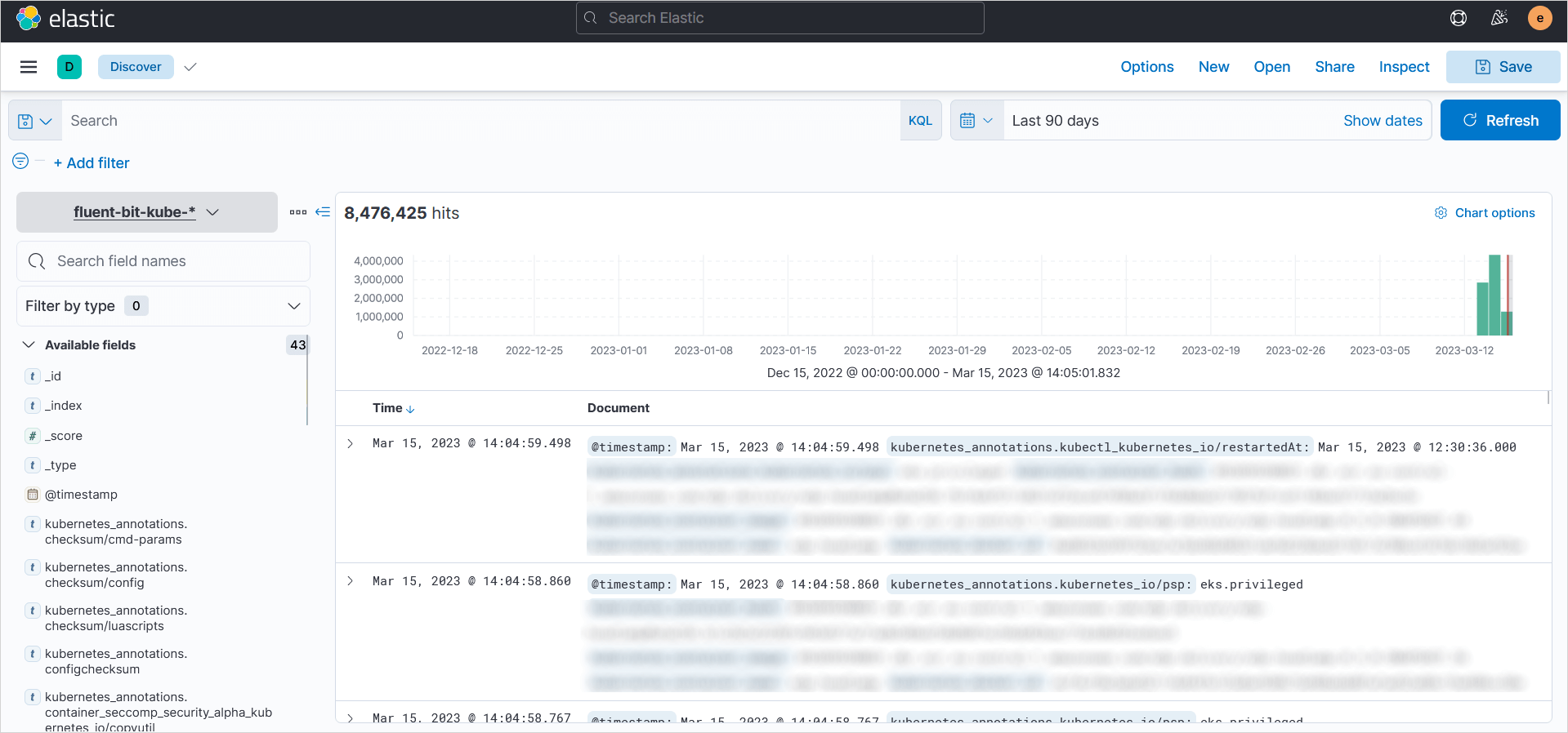 Logs in Kibana