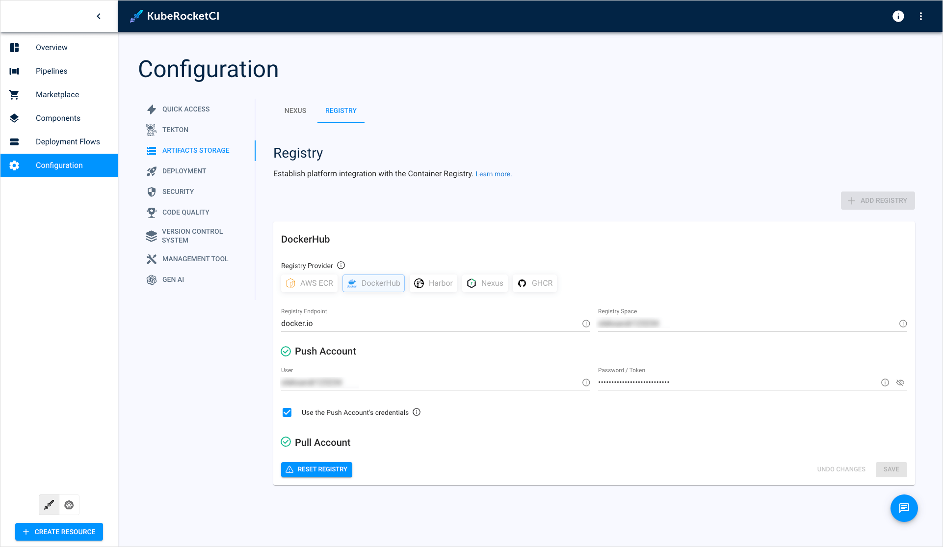 DockerHub integration