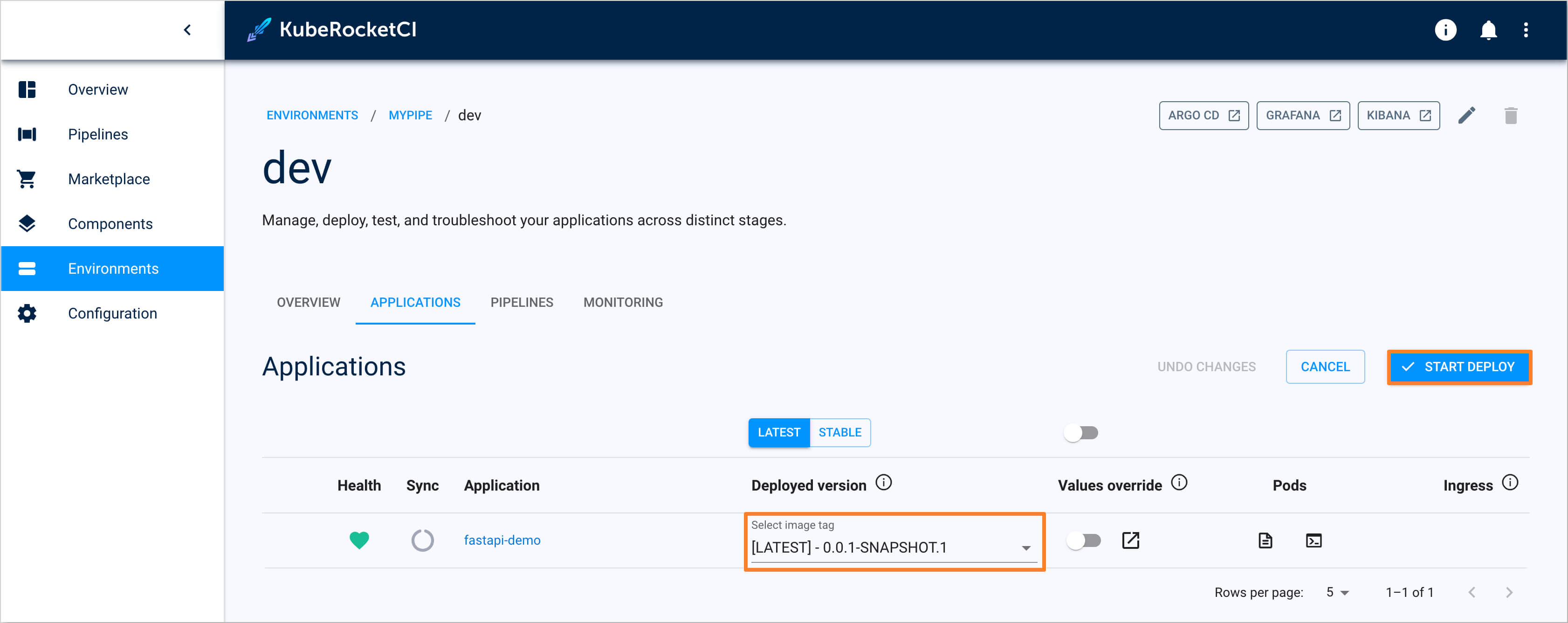 CD Pipeline Deploy initial version